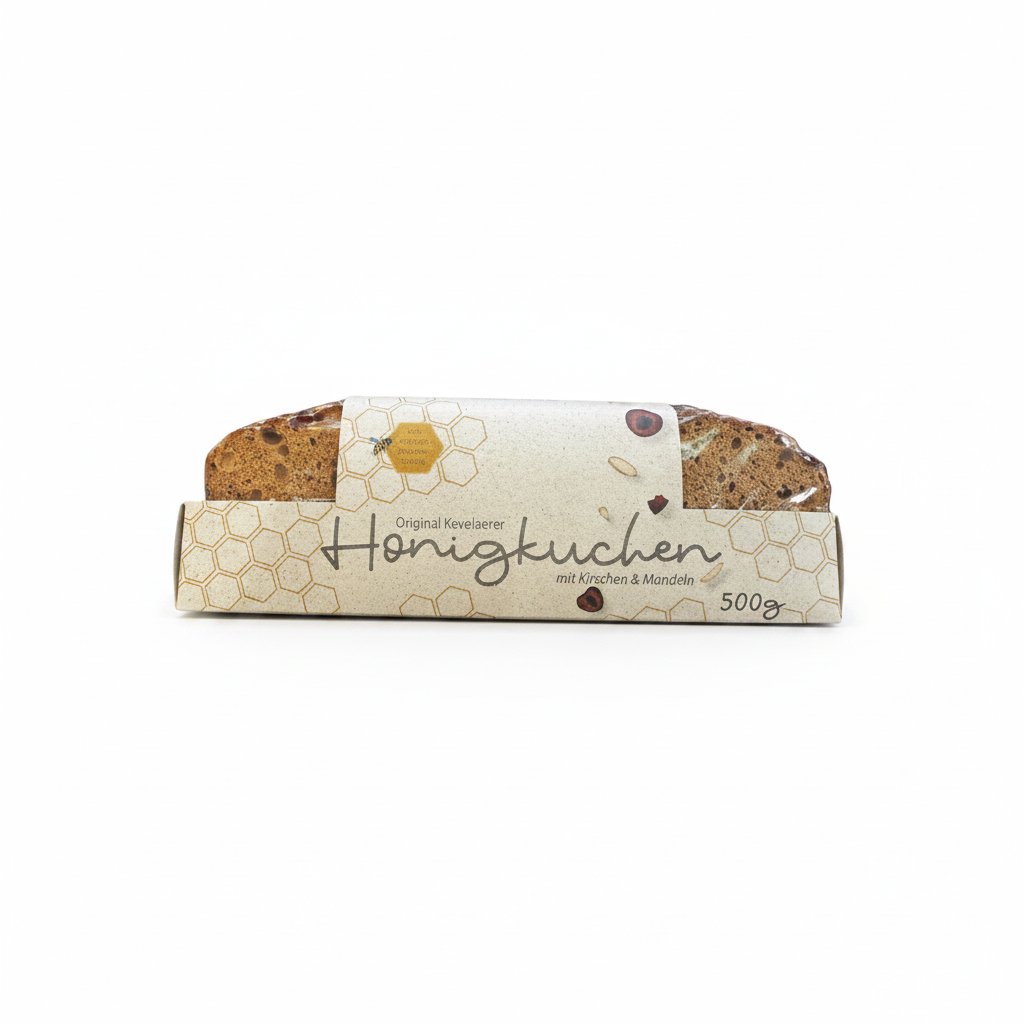 Original Kevelaerer Honigkuchen mit Kirschen & Mandeln - 500g