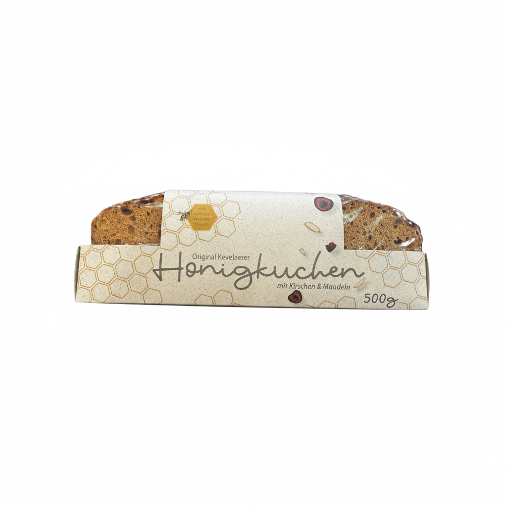 Original Kevelaerer Honigkuchen mit Kirschen & Mandeln - 250g