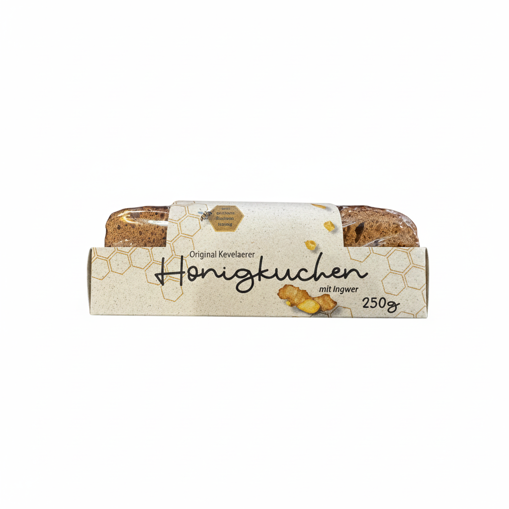 Original Kevelaerer Honigkuchen mit Ingwer - 250g