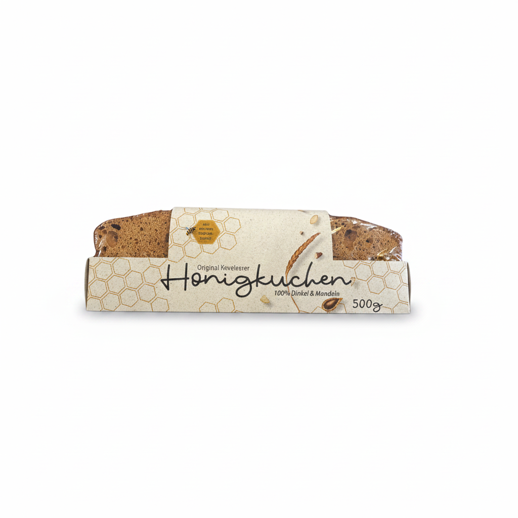 Original Kevelaerer Honigkuchen 100% Dinkel & Mandeln - 500g